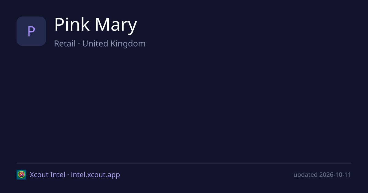 Pink Mary — share card preview