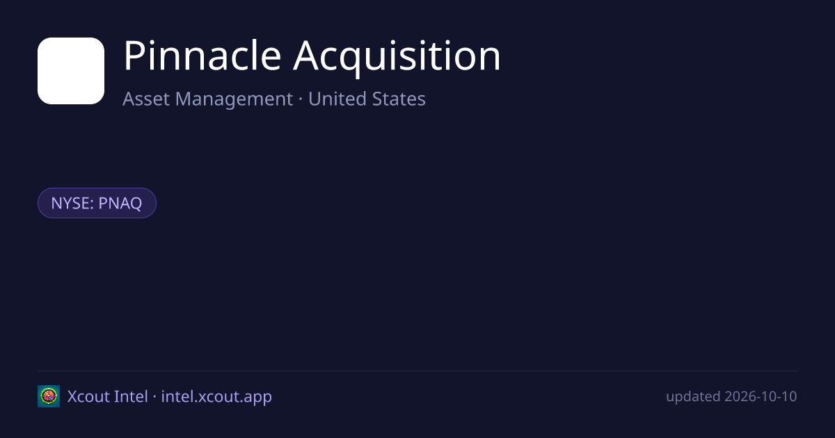 Pinnacle Acquisition — share card preview