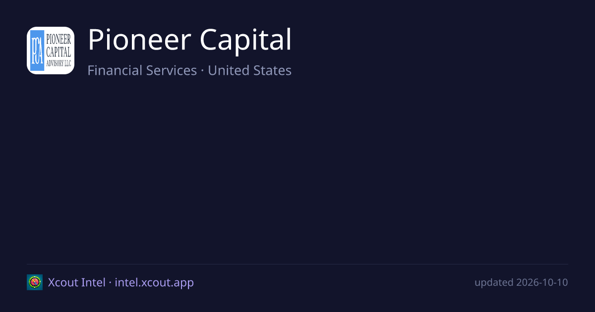 Pioneer Capital — share card preview