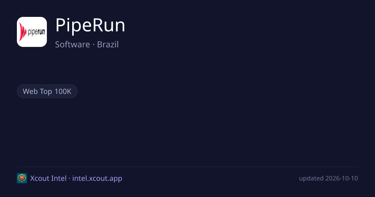 PipeRun — share card preview