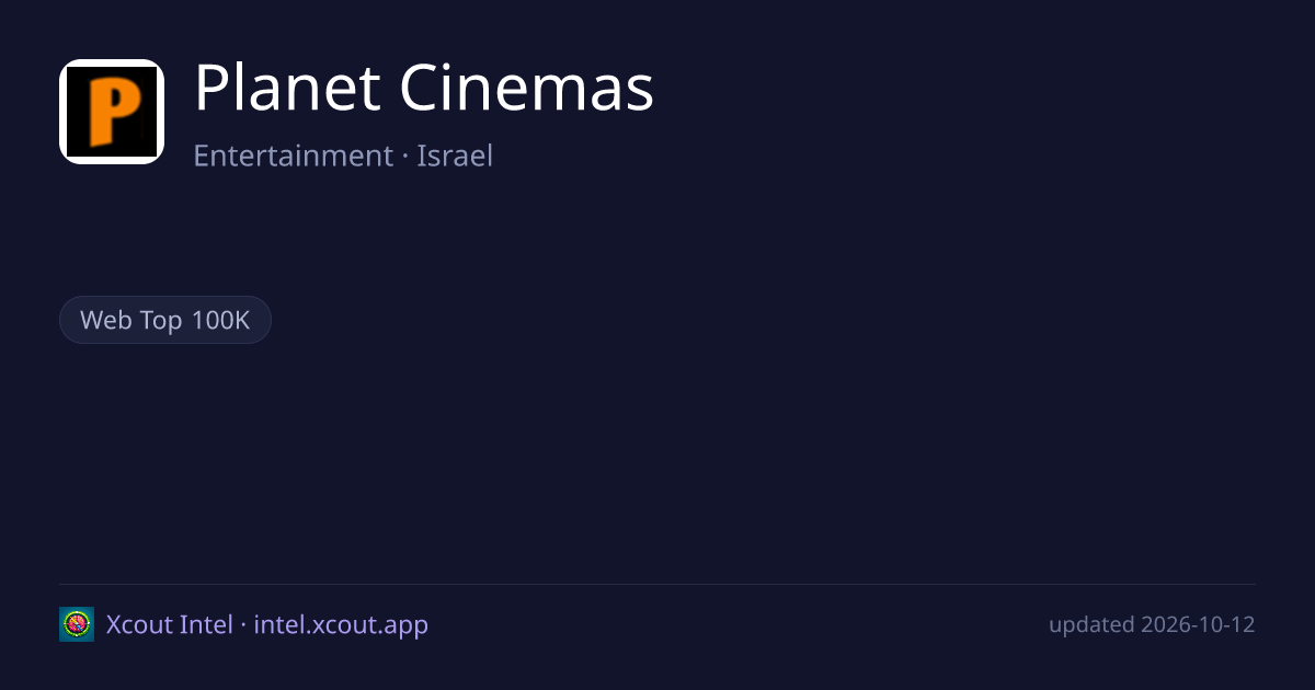 Planet Cinemas — share card preview