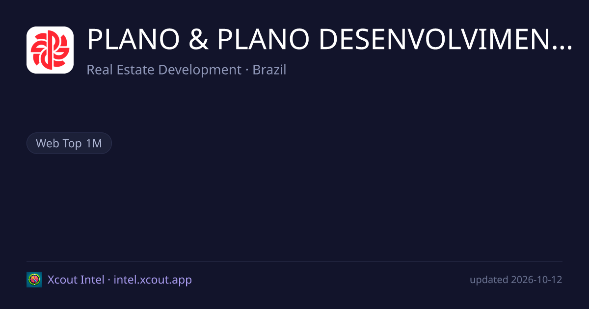 PLANO & PLANO DESENVOLVIMENTO IMOBILIÁRIO S.A. — share card preview
