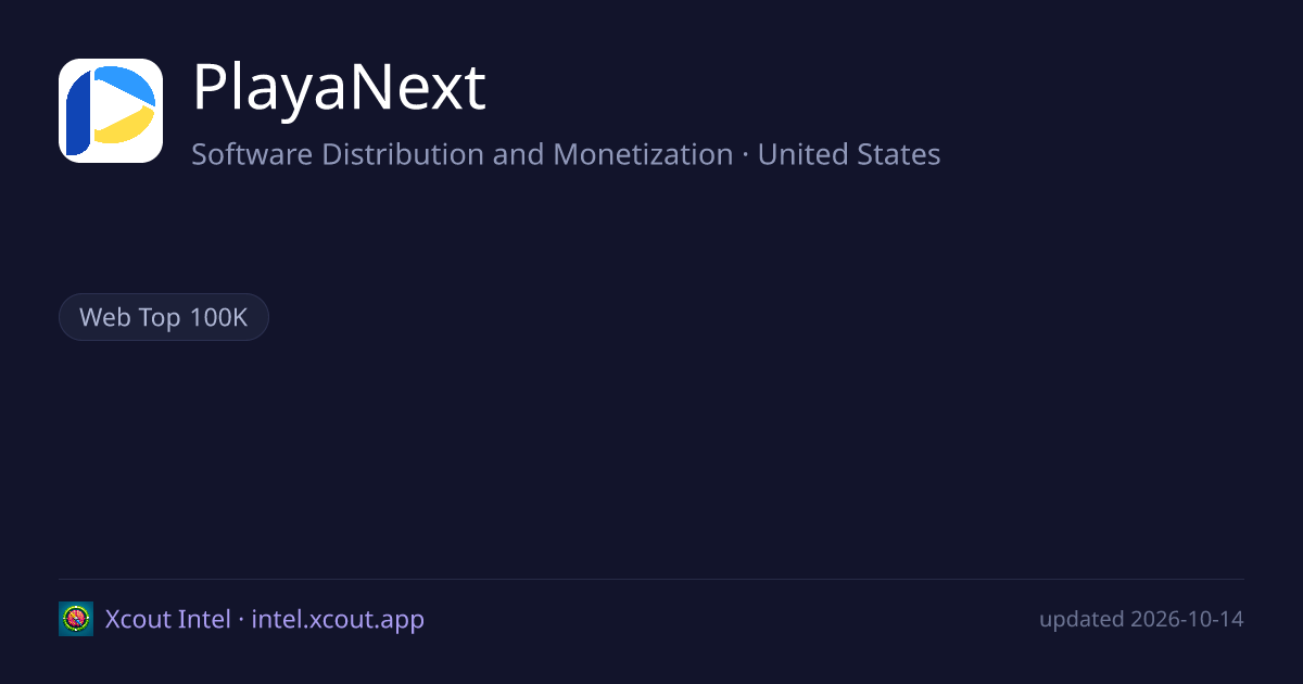 PlayaNext — share card preview