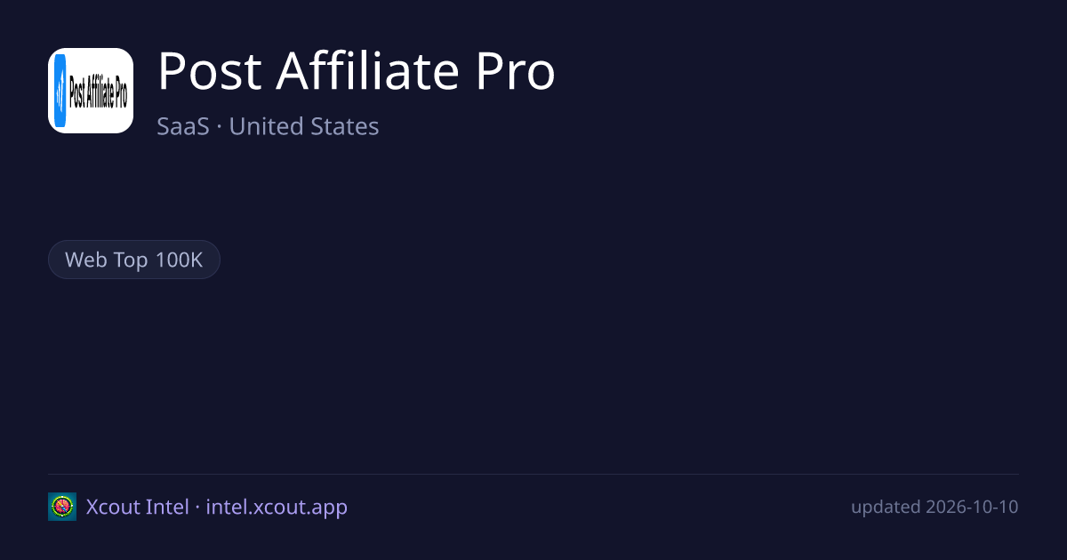 Post Affiliate Pro — share card preview