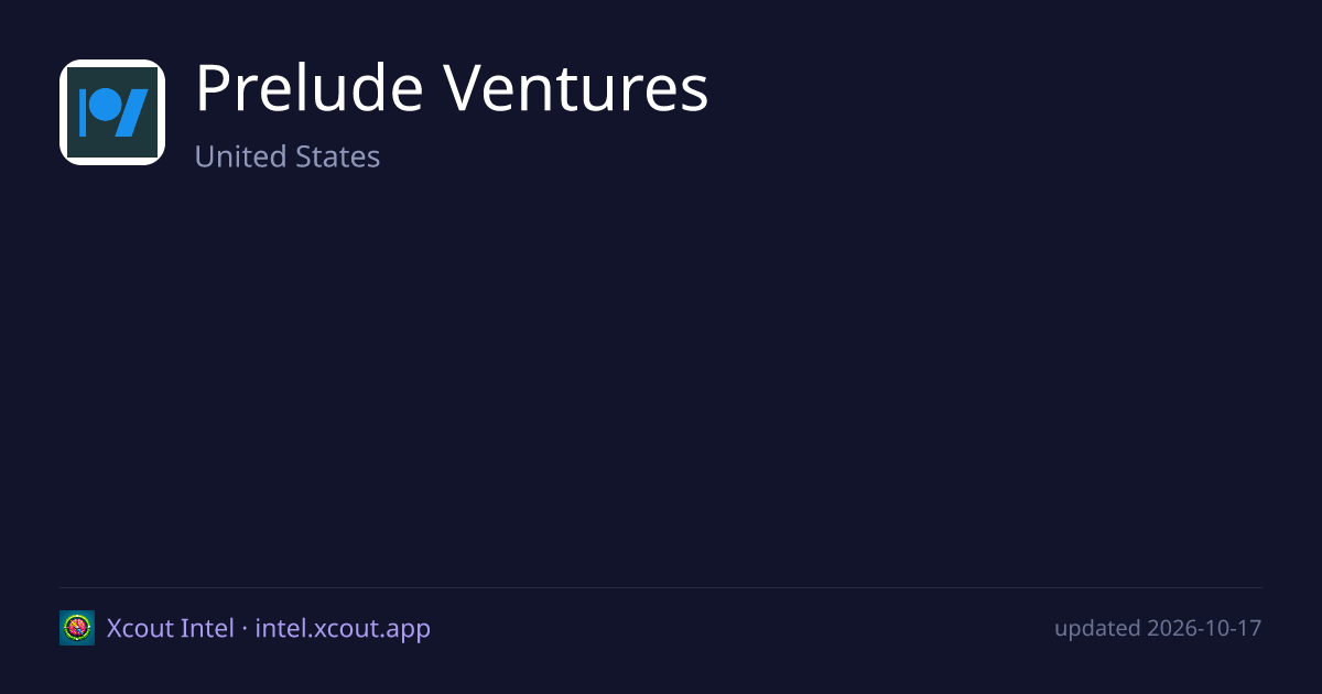 Prelude Ventures — share card preview