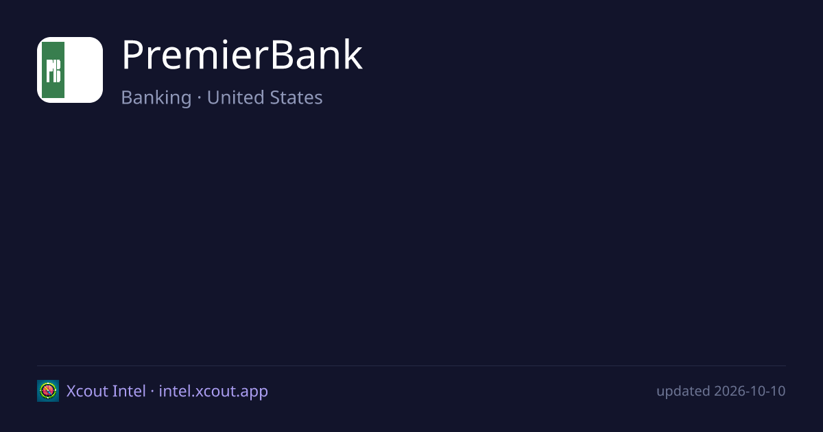 PremierBank — share card preview