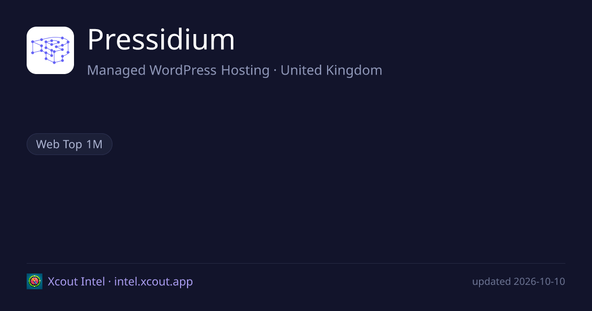 Pressidium — share card preview