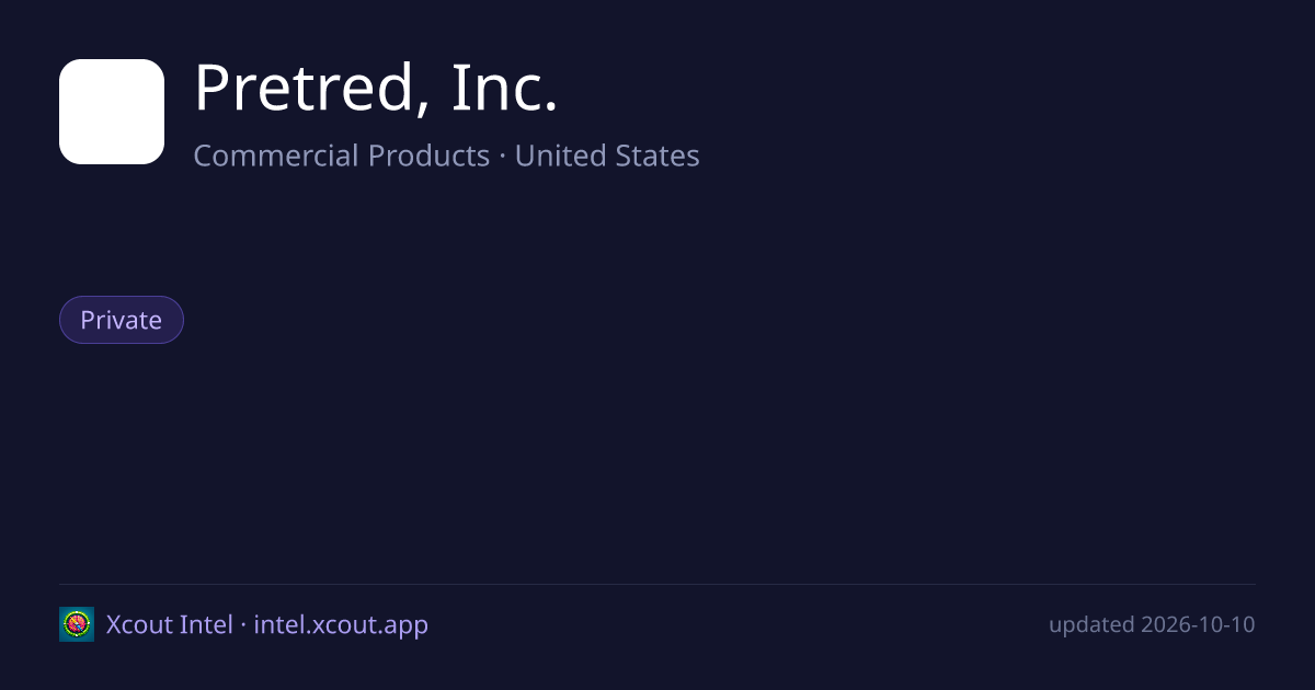 Pretred, Inc. — share card preview