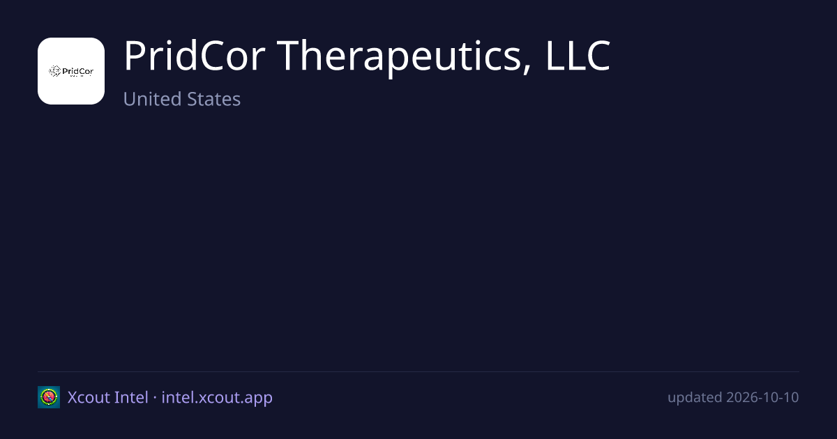 PridCor Therapeutics, LLC — share card preview