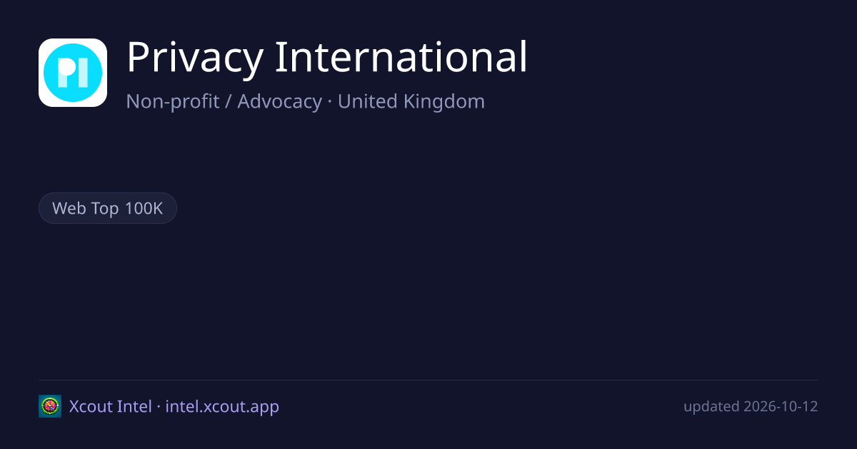 Privacy International — share card preview