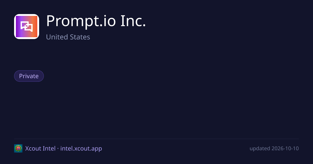 Prompt.io Inc. — share card preview