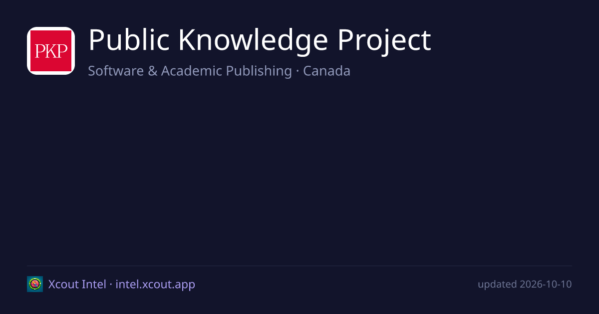 Public Knowledge Project — share card preview