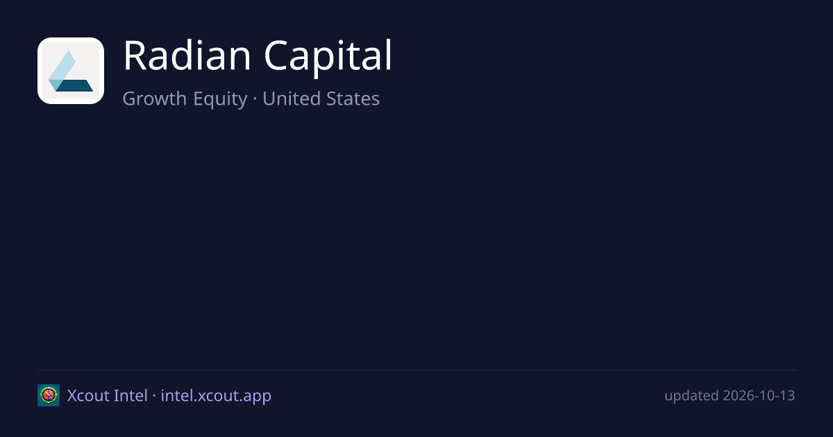 Radian Capital — share card preview