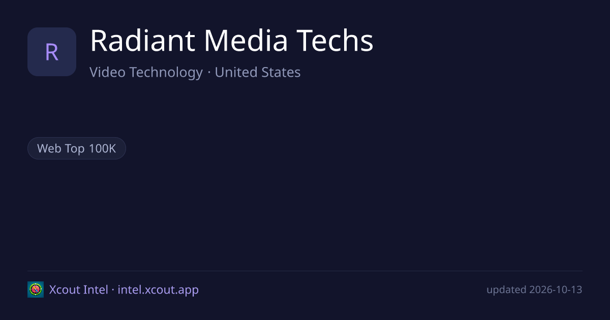 Radiant Media Techs — share card preview