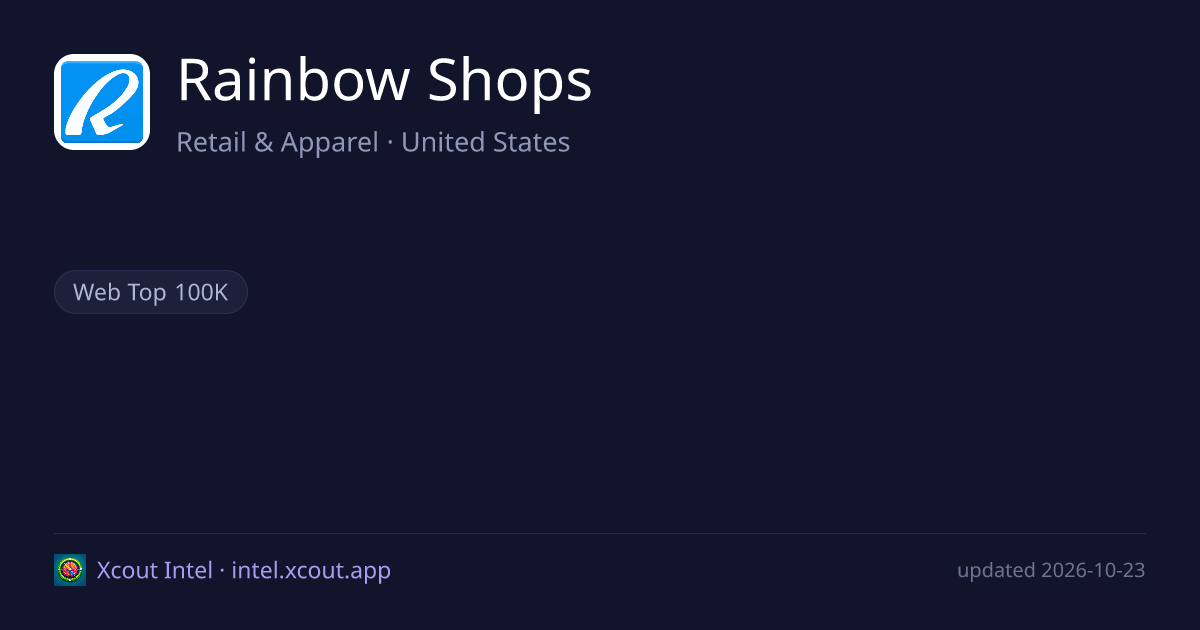 Rainbow Shops — share card preview