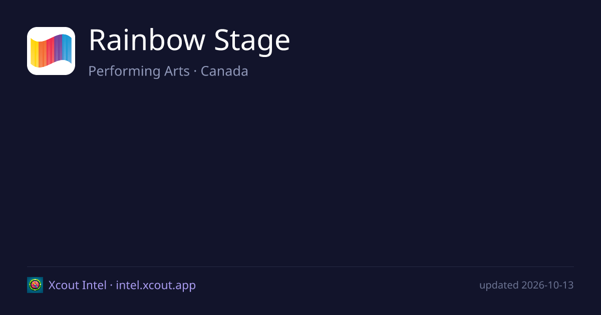 Rainbow Stage — share card preview
