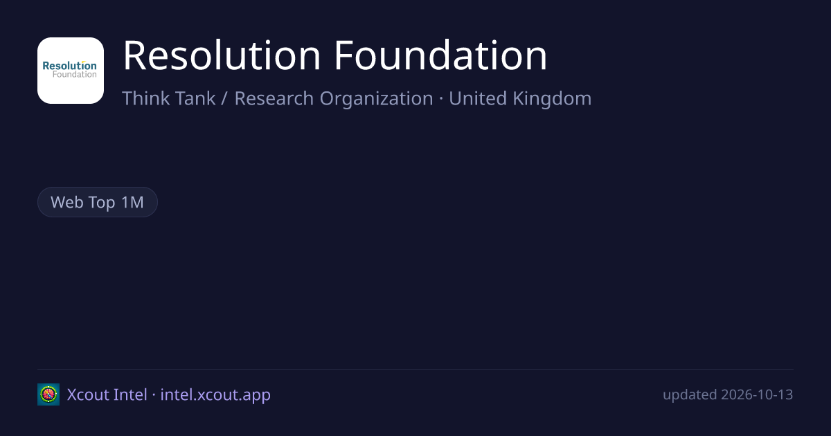 Resolution Foundation — share card preview