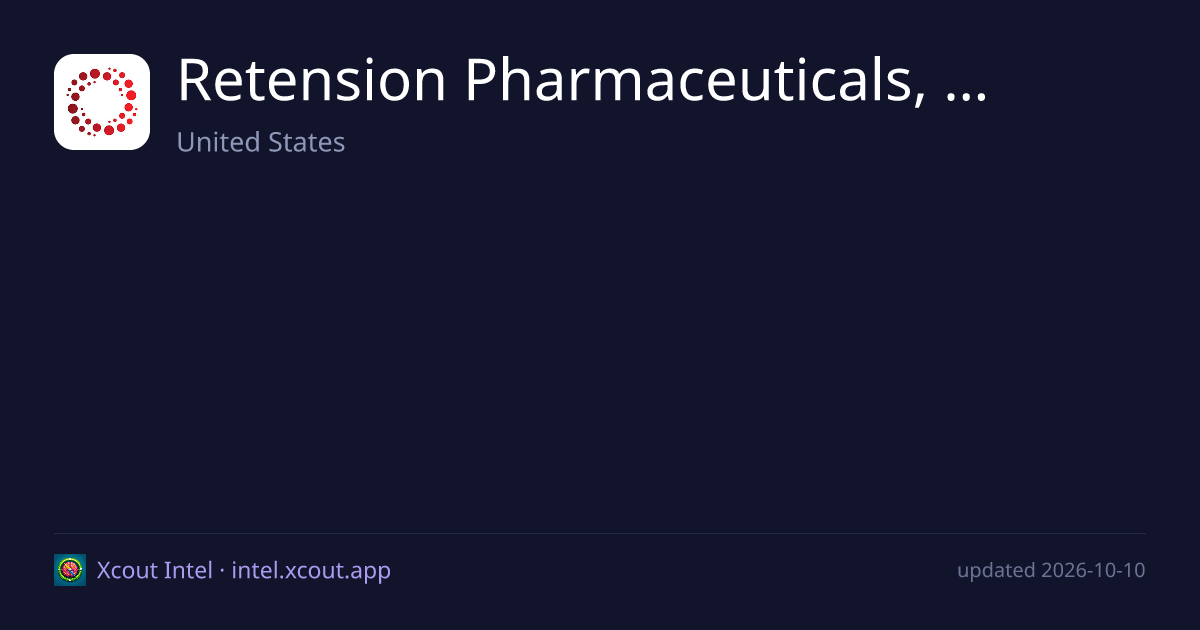 Retension Pharmaceuticals, Inc. — share card preview
