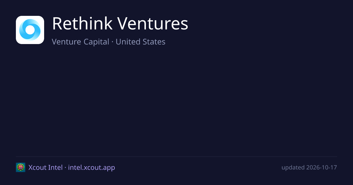 Rethink Ventures — share card preview