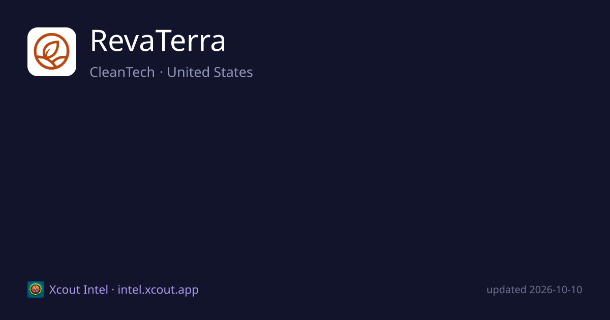 RevaTerra — share card preview