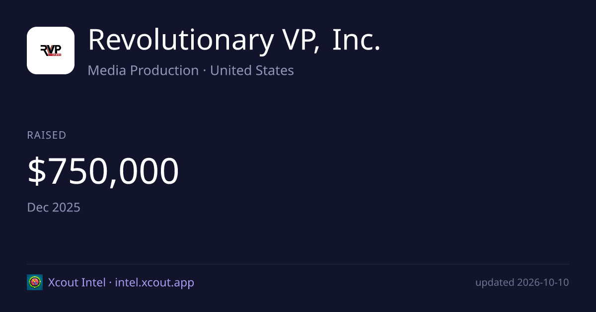 Revolutionary VP, Inc. — share card preview