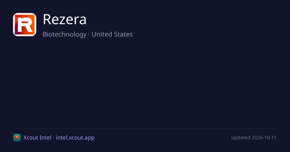 Rezera — share card preview