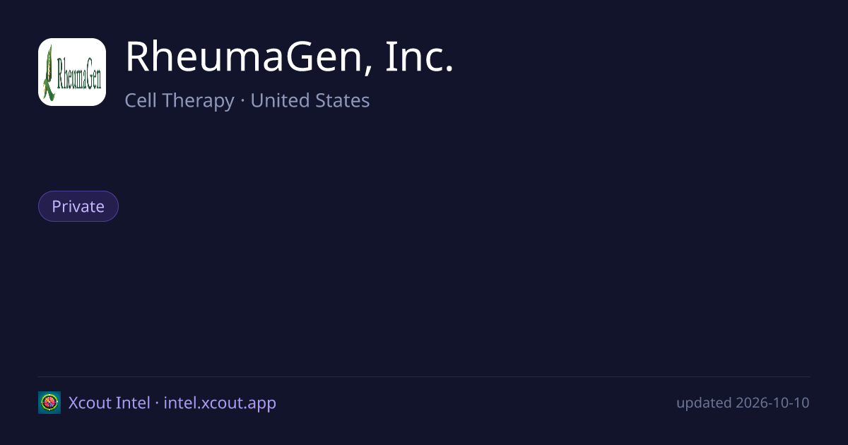 RheumaGen, Inc. — share card preview