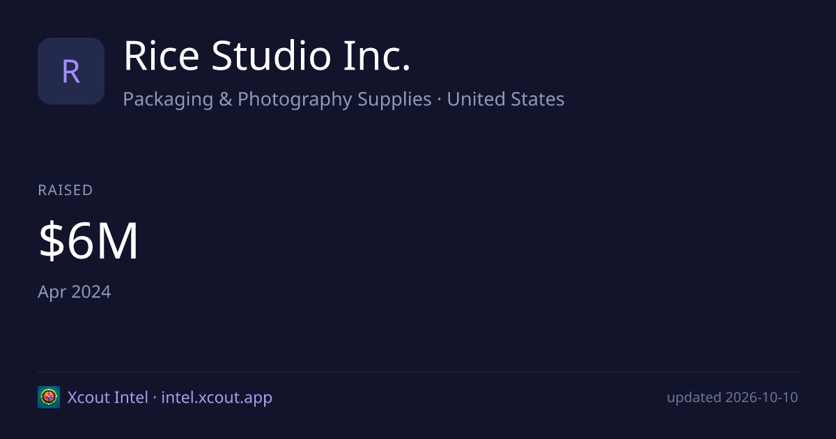 Rice Studio Inc. — share card preview