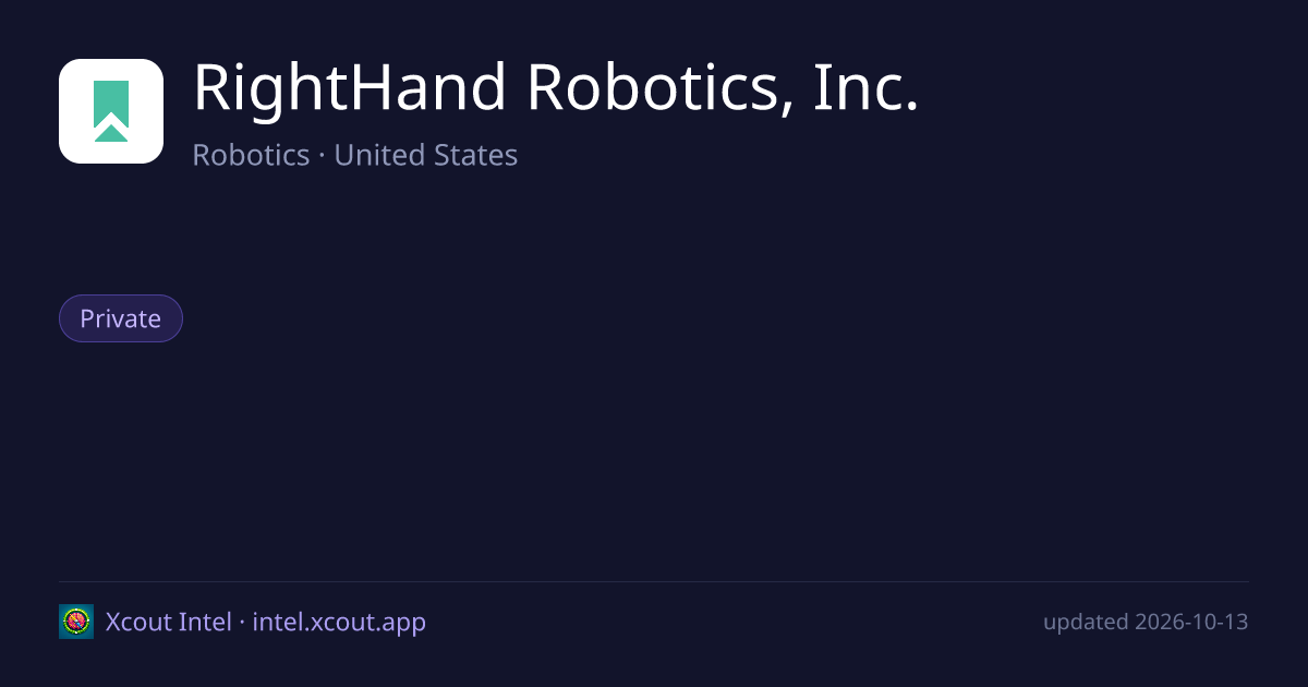 RightHand Robotics, Inc. — share card preview