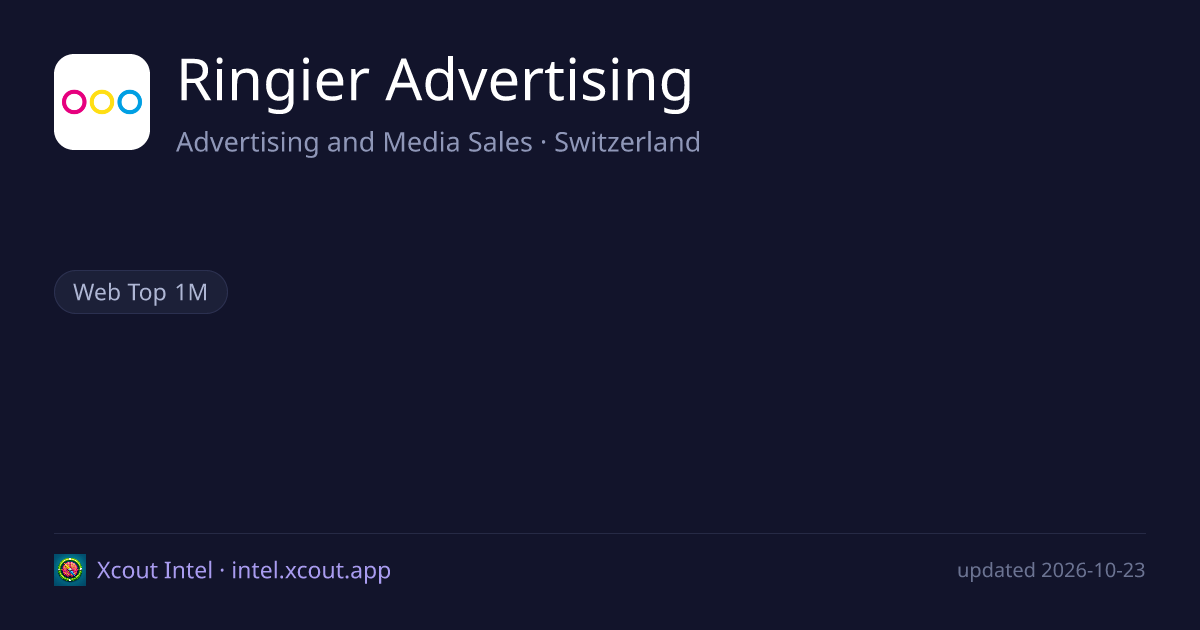 Ringier Advertising — share card preview