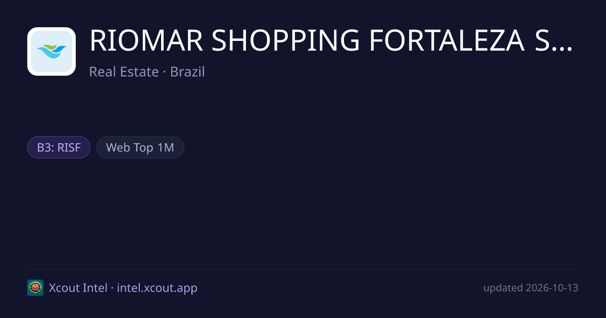 RIOMAR SHOPPING FORTALEZA S/A — share card preview