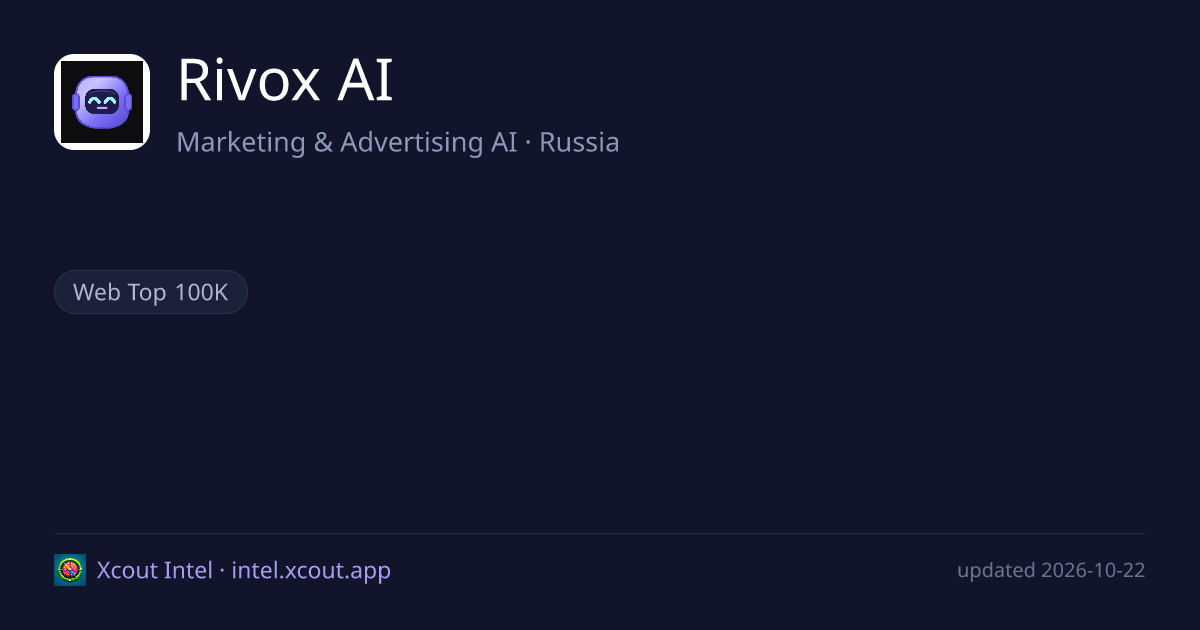 Rivox AI — share card preview