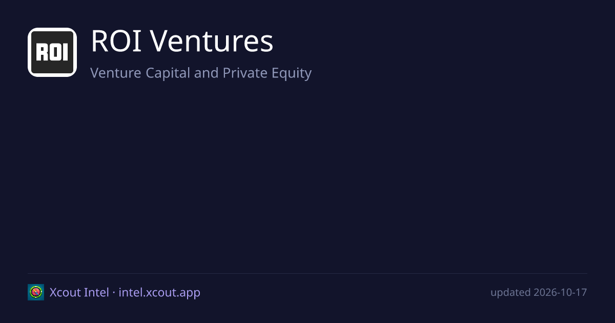 ROI Ventures — share card preview