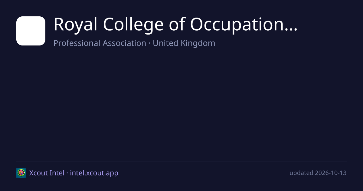Royal College of Occupational Therapists — share card preview