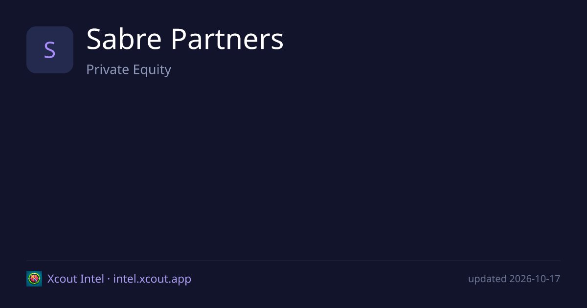Sabre Partners — share card preview