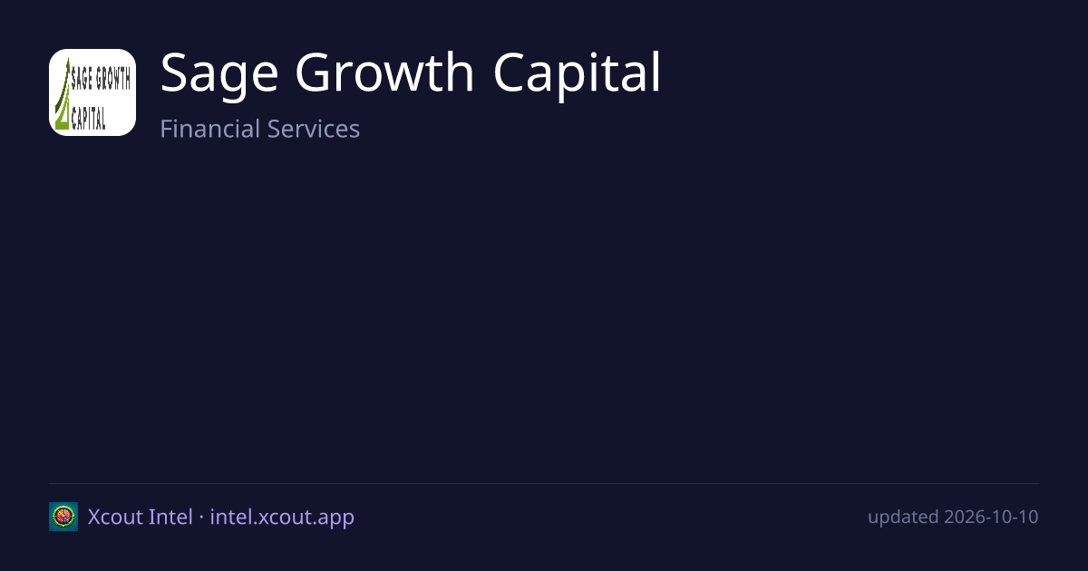Sage Growth Capital — share card preview