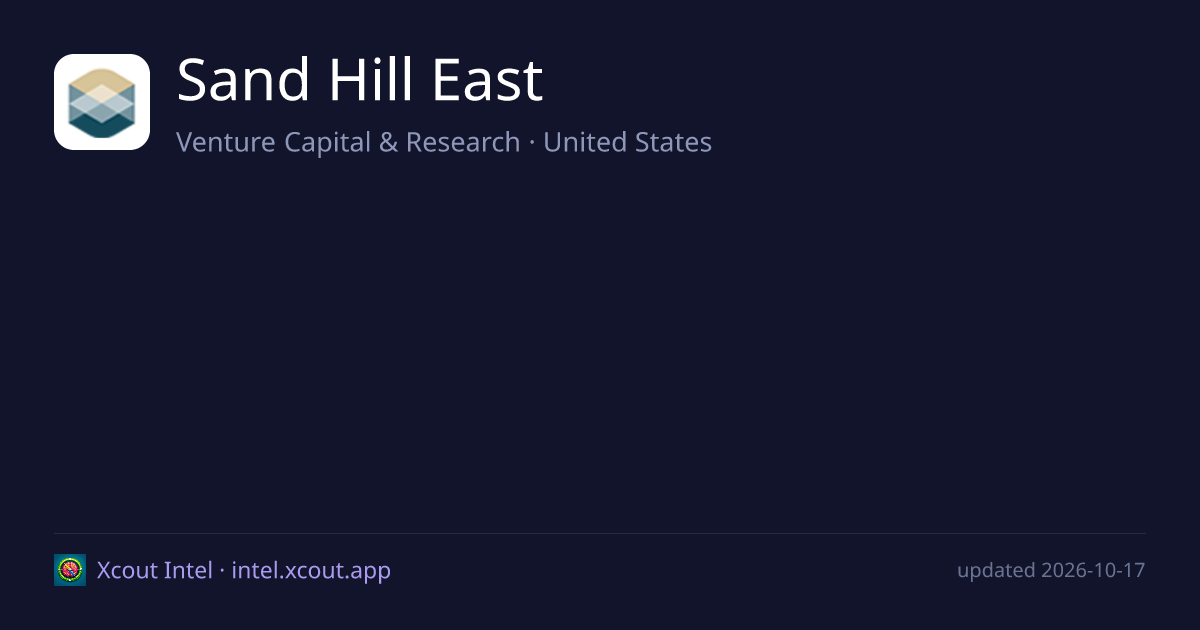 Sand Hill East — share card preview