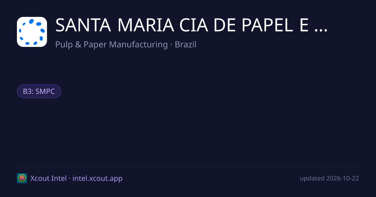 SANTA MARIA CIA DE PAPEL E CELULOSE — share card preview