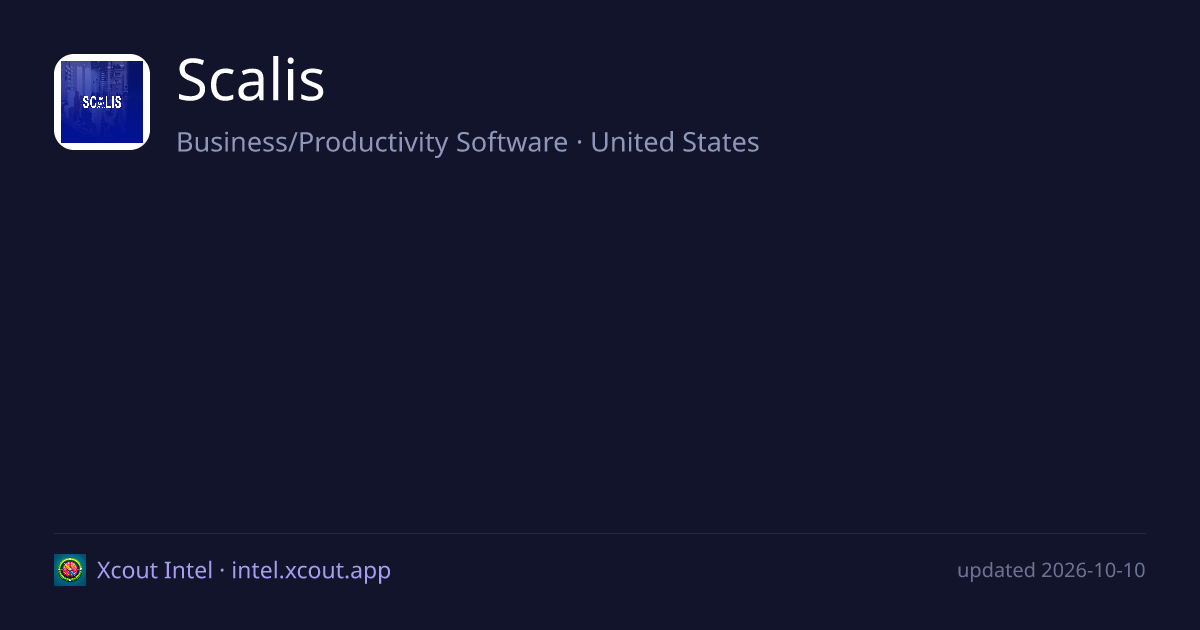 Scalis — share card preview
