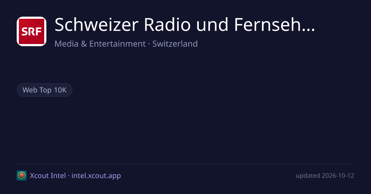 Schweizer Radio und Fernsehen (SRF) — share card preview