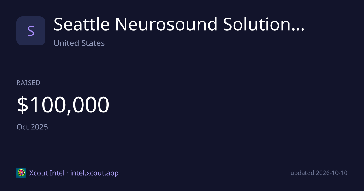 Seattle Neurosound Solutions, Inc. — share card preview