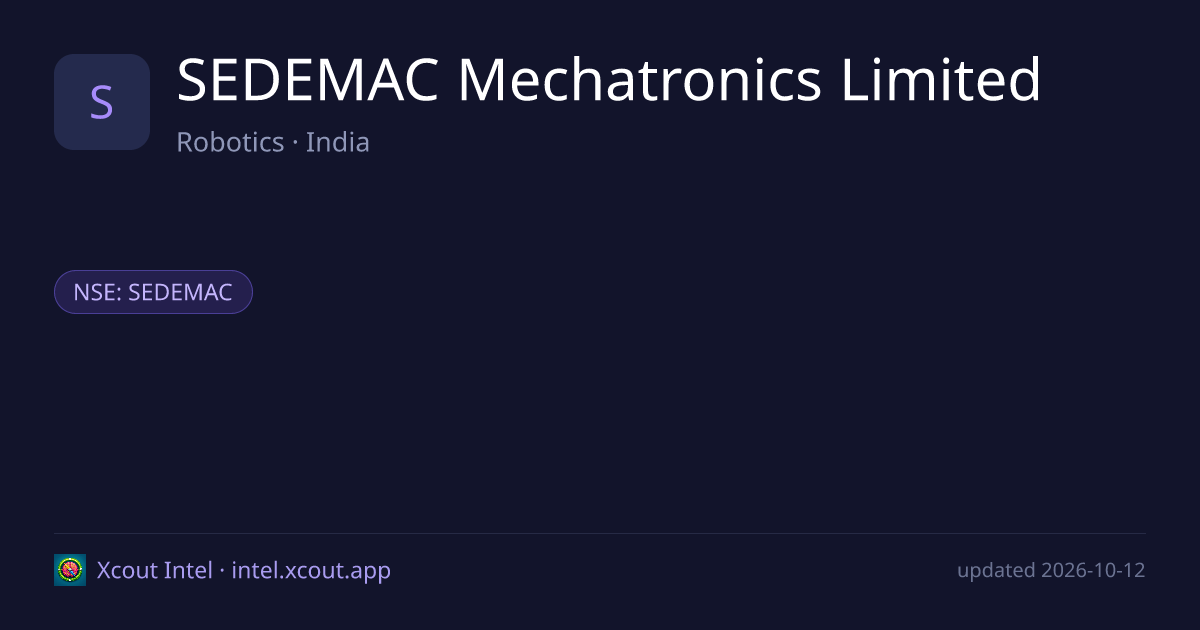 SEDEMAC Mechatronics Limited — share card preview