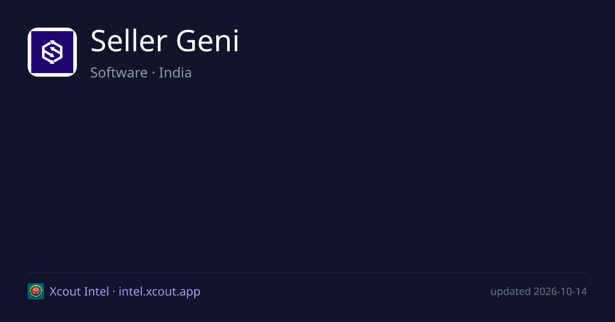 Seller Geni — share card preview