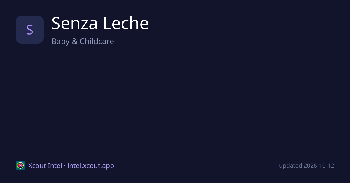 Senza Leche — share card preview