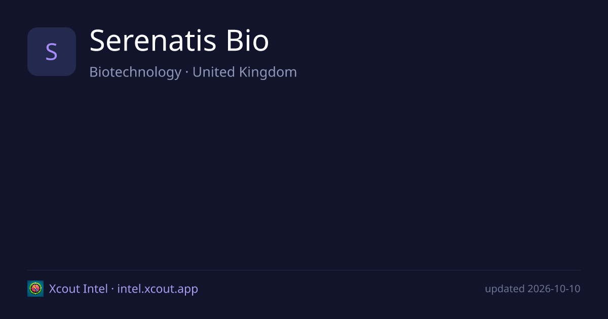 Serenatis Bio — share card preview