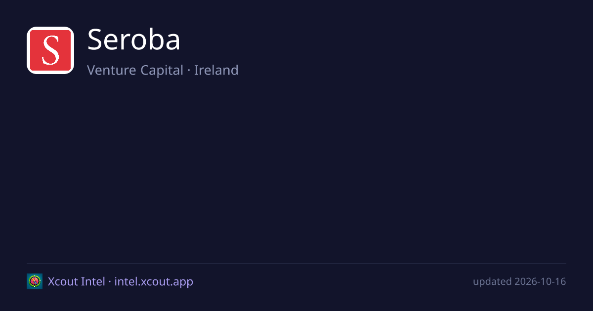 Seroba — share card preview