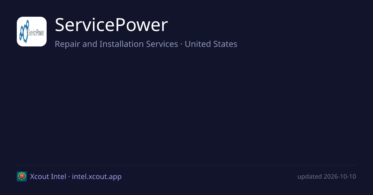 ServicePower — share card preview