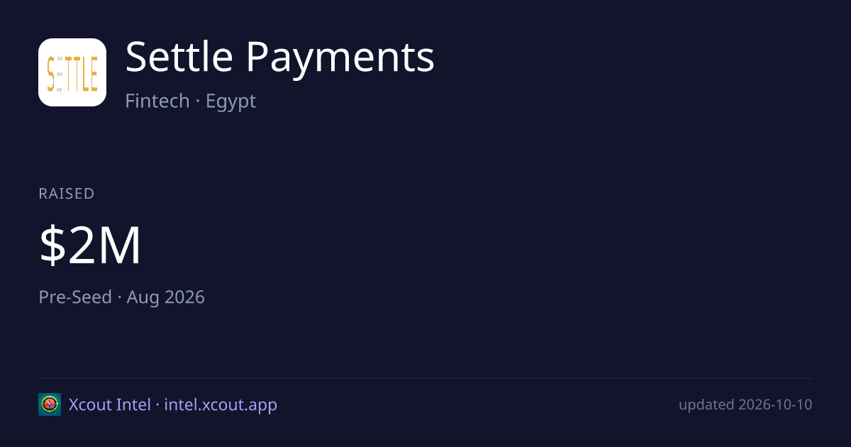 Settle Payments — share card preview