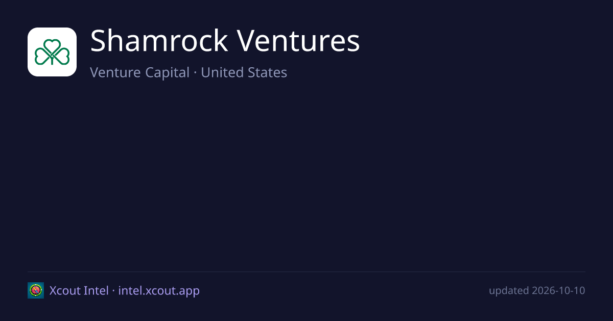 Shamrock Ventures — share card preview