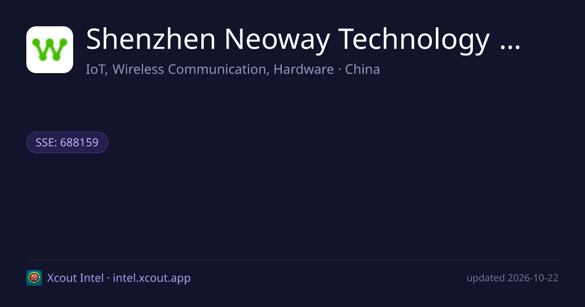 Shenzhen Neoway Technology Co., Ltd. — share card preview